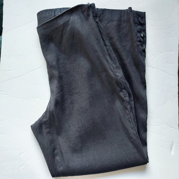 J. Jill Black Linen Stretch Pants Size S - Picture 1 of 10